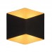 Sieninis lauko šviestuvas TRIANGLES LED BLACK/GOLD IP54